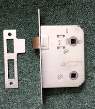 Bathroom Mortice Latch  3" - 76mm - 8mm spindle hole Good quality used GROUPCO