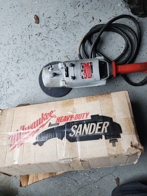 Milwaukee Model 6095 Heavy Duty 9 Inch Sander New Old Stock