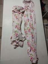 Rare Womens Maidenform 2-Piece PINK FLORAL CAMO Thermal Pajama Set Size Large