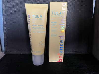 NEW TULA Balanced Skincare Protect & Glow Daily Sunscreen Gel SPF 30 1.7oz
