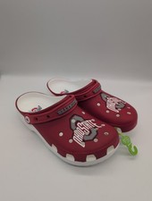 Crocs Ohio State Buckeyes Classic Clogs Unisex Mens Size 8 and Womens Size 10