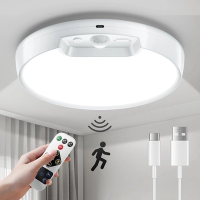 Newly Upgraded Rechargeable Ceiling Light   8000mAh Battery-Operated Wi