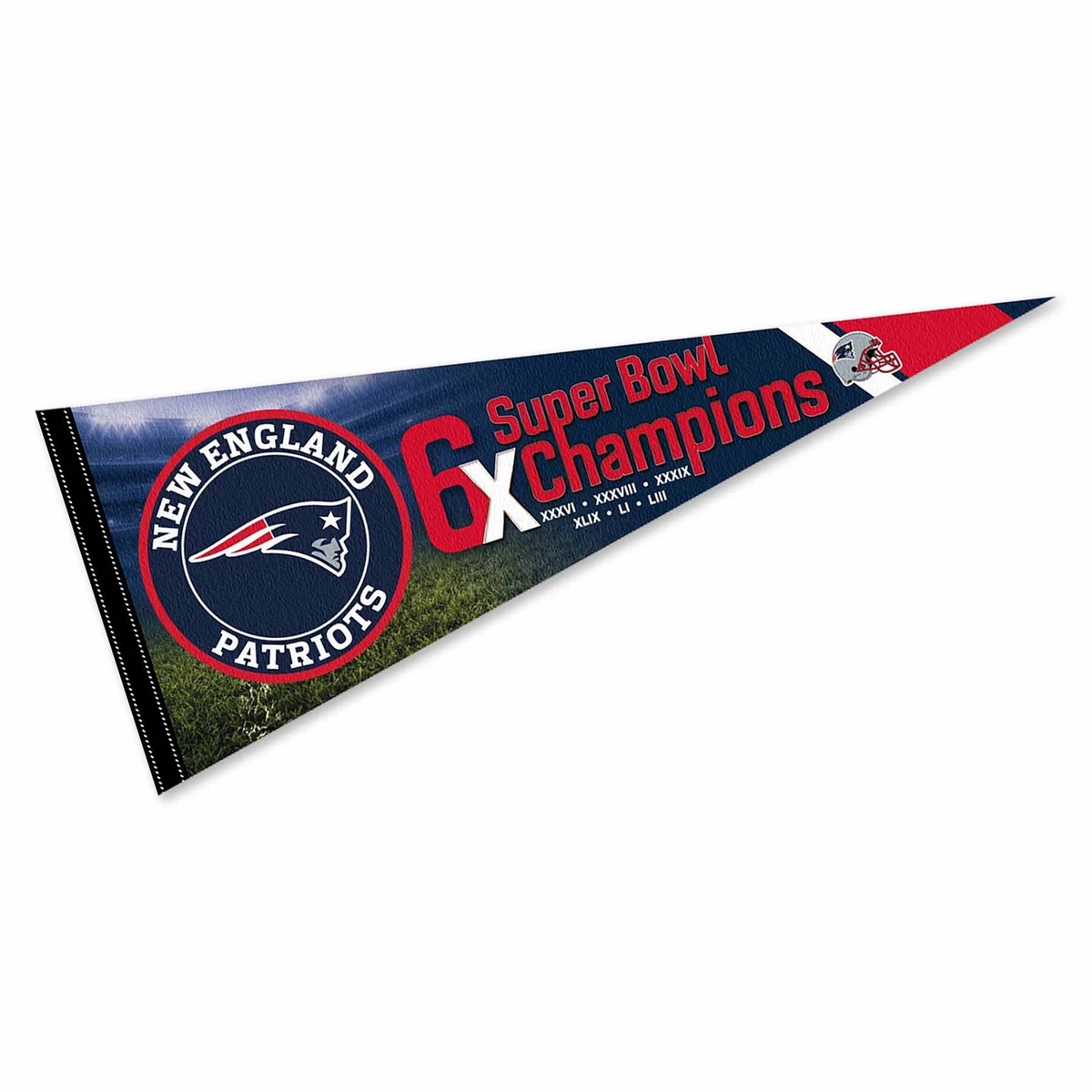 Striscione WinCraft New England Patriots, Bandierina Pieghettata Da 1,2 M, Ufficiale NFL