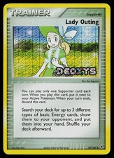 Pokemon Card - Lady Outing Deoxys 87/107 Reverse Holo Stamped
