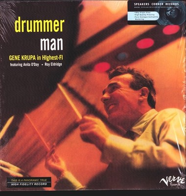 GENE KRUPA Speakers Corner  LP DRUMMER MAN-featuring ANITA O'DAY   ROY ELDRIDGE