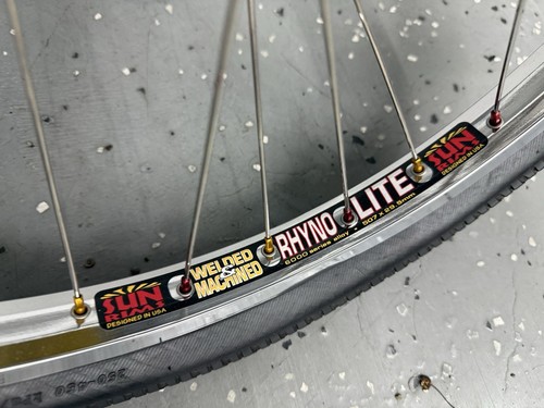 24” Bmx Wheel Set, Chris King 36H Hubs, Sun Rhynolite Rims, Gold DT Swiss Race - Bild 5 von 7