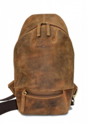 Greenburry Vintage Leder Body-Crossover Bag-3 aus echtem Leder Geschenk Deko