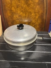 Vintage Enterprise 10 Gauge Quality Aluminum Steamer 3 Piece NWT 10” Skillet