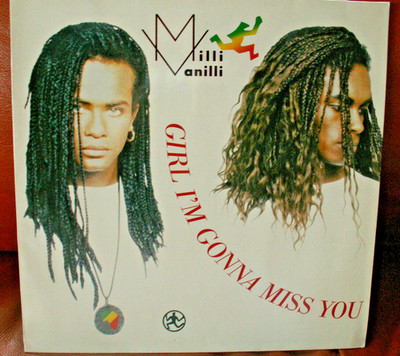 LP Milli Vanilli:  Girl I'm Gonna Miss You/Maxi Single/ BMG Ariola Sammlerstück