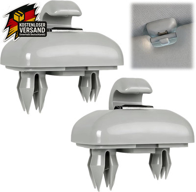 Auto Sonnenblende Clips Set für Audi A1 A3 A4 A5 Q3 Q5 B6 B7 B8 S4 S5 schwarz