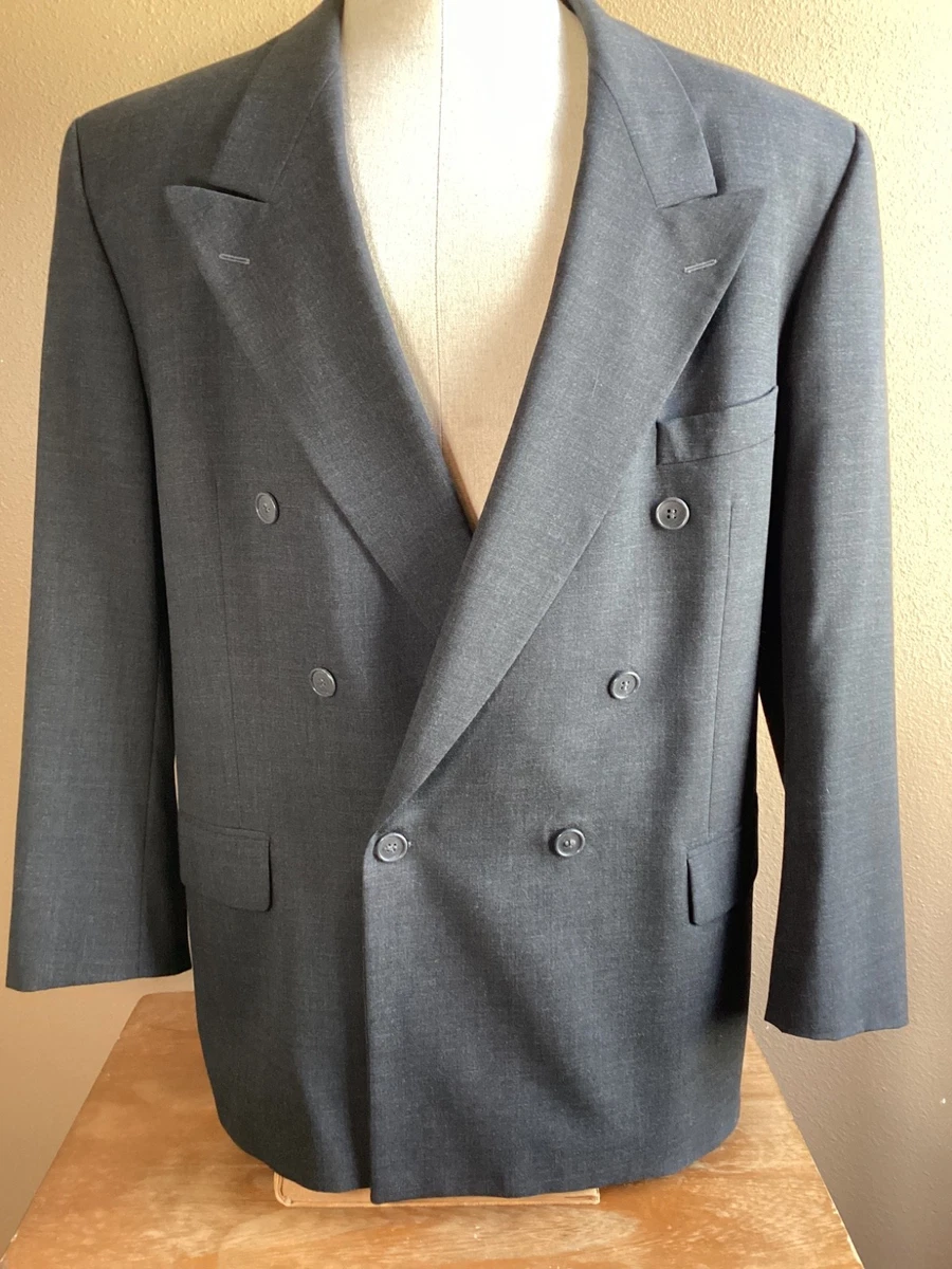 Saint Laurent Gray Double-Breasted Suits & Blazers for Men for