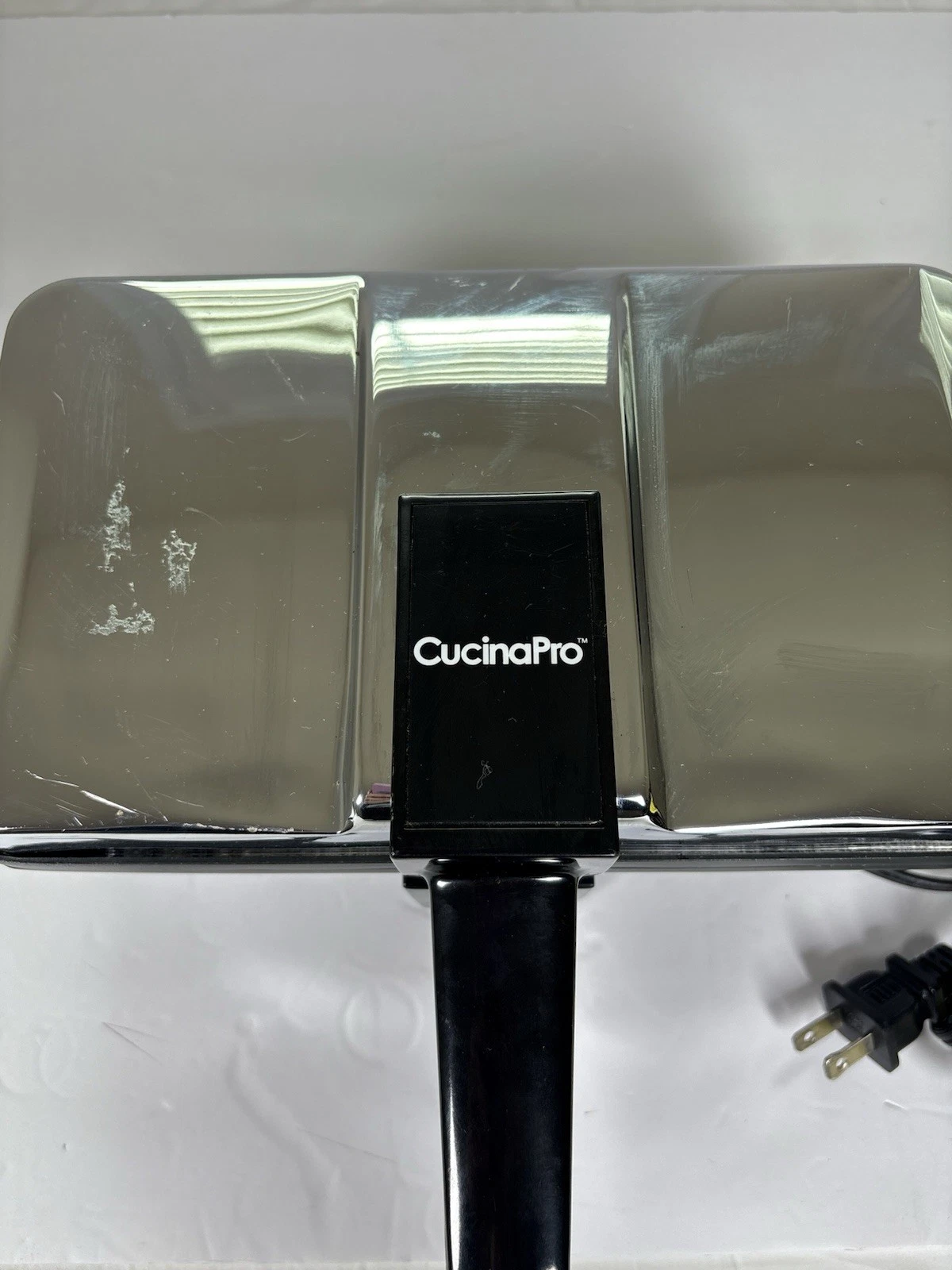 CucinaPro Pizzelle Maker 2 Cookie Electric Iron Nonstick Tested READ