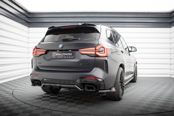 Maxton Design Diffusor Heckansatz Passend FüR Bmw X3 M-Paket G01 Fl Schwarz Hoch-image