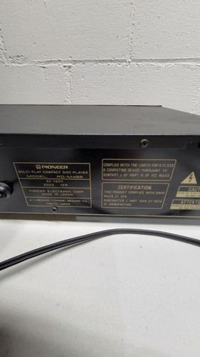 Pioneer PD-M455 Multi-Play 6 Compact Disc CD Player With Magazine , NO REMOTE - Picture 6 of 6