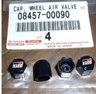 GENUINE TOYOTA 08457-00090  4PCS.  GR Tire Air Valve Cap GAZOO Racing Sport OEM