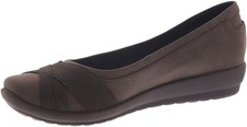 Easy Spirit Women's Brown Acasia Round Toe Slip-on Casual Flats Shoe 7.5M