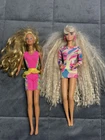 2 Vintage 90s Barbies: Totally Hair Barbie & One Other Doll