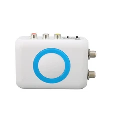 RF Modulator Signal Converter VHF HD Input Coaxial for NTSC TV Plug and Play