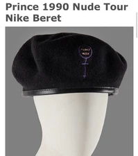 Rare New PRINCE 1990 Nude Tour Beret Merchandise From Nike With Brush Size M