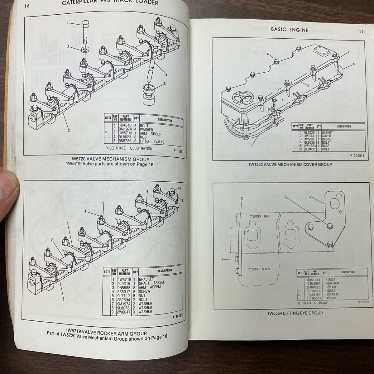 CAT Caterpillar 943 PARTS MANUAL BOOK CATALOG LIST TRACK LOADER