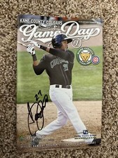 Kane County Cougars 2014 Jeimer Candelario Autograph Program Cubs Nats Tigers