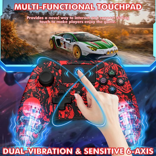 Wireless PS4 Controller Bluetooth Gamepad for PlayStation 4 Windows PC IOS - Picture 5 of 13