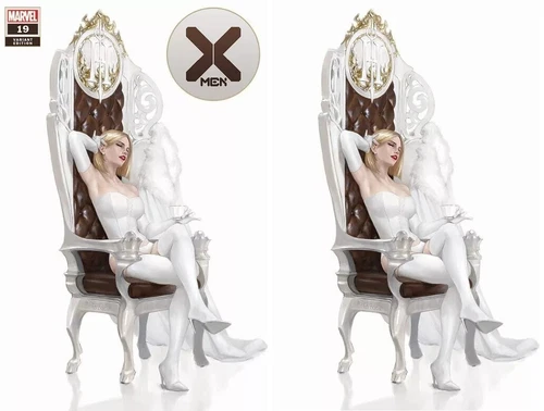 X-MEN #19 MIGUEL MERCADO EMMA FROST WHITE QUEEN EXCLUSIVE VARIANT 2-BOOK SET NM