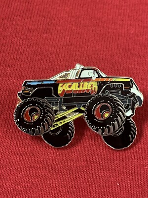 Excaliber Monster Truck collectible lapel pin, tie tack, hatpin museum 4X4
