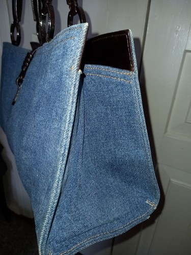 Valentino Wohnwagen Denim Tasche blau - Bild 6 von 12