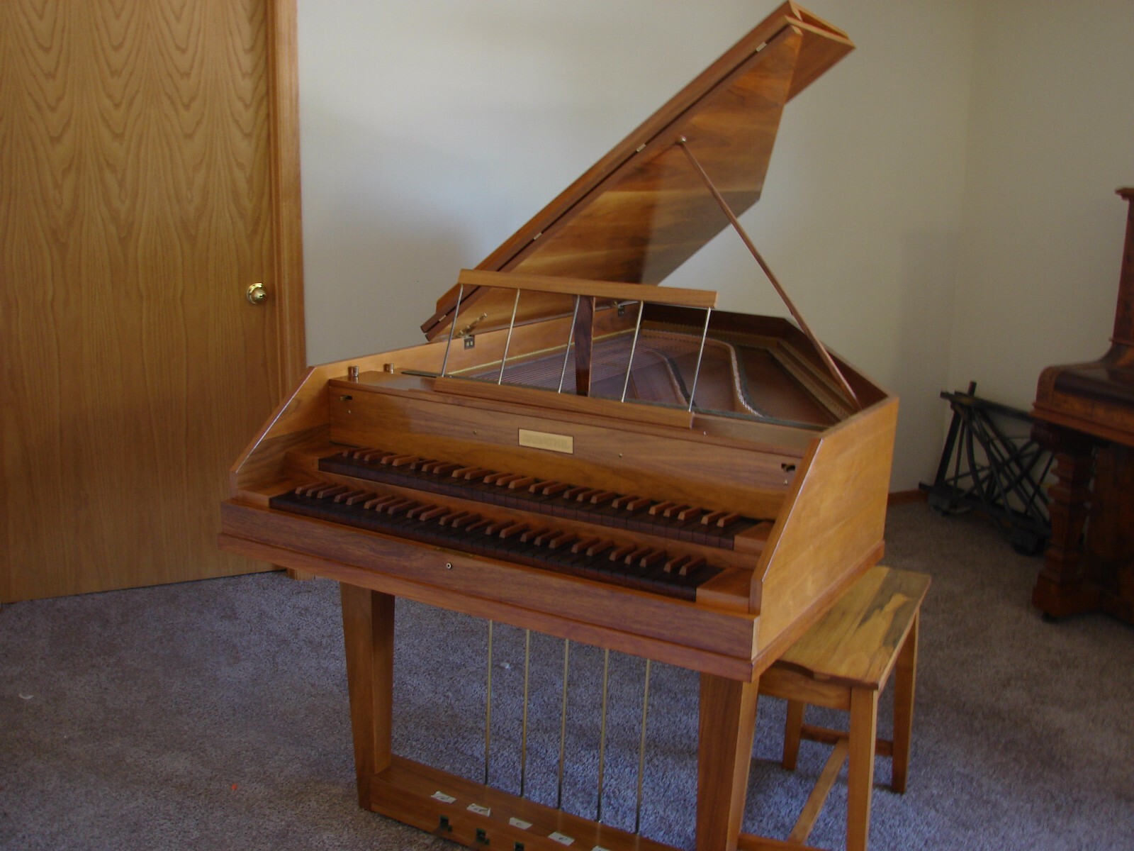 Beautiful 1967 Sabathil Double Manual Harpsichord eBay