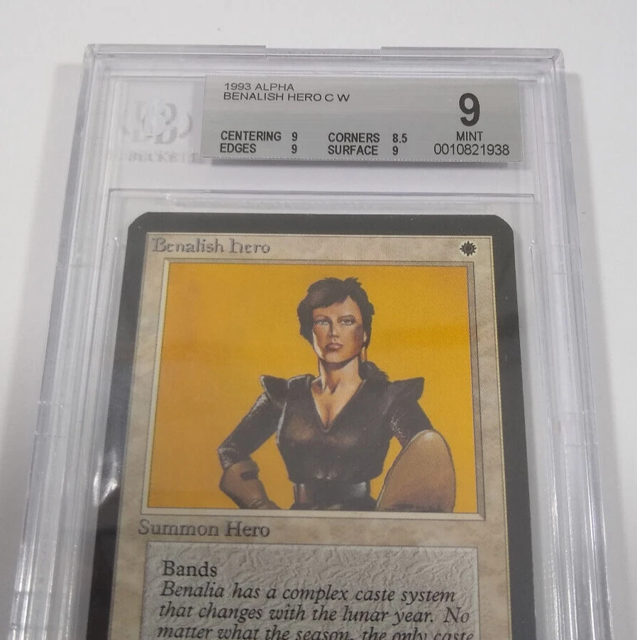 BGS 9 Alpha Benalish Hero MTG Graded MINT common vintage 93/94 - Image 2 of 4