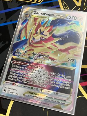 Pokémon TCG Zamazenta VSTAR Crown Zenith 099/159 Holo Ultra