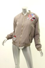 Glamorous Khaki Patch Detail Bomber Jacket M $126