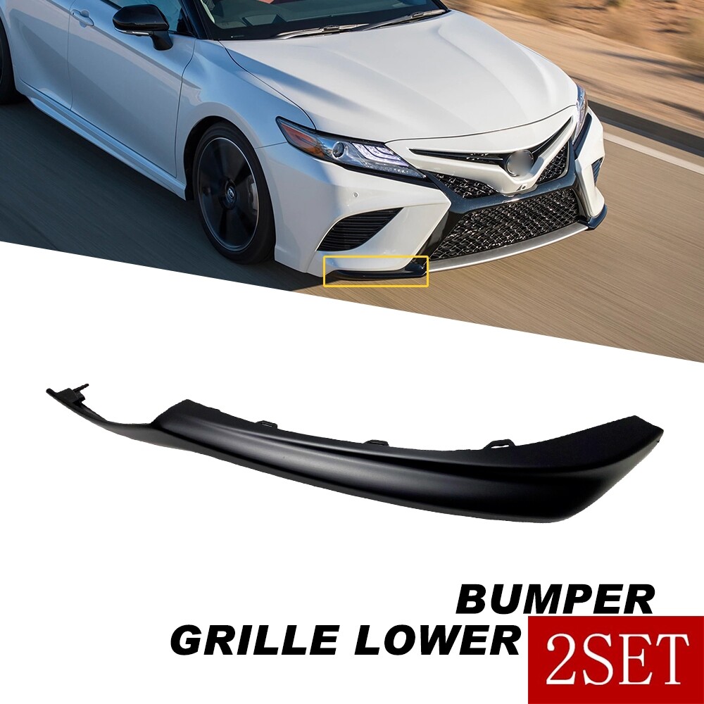 Upgrade Your 21-23 Toyota Camry SE/XSE with 2PC Black Front Right Bumper Lower Trim Molding