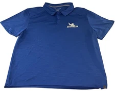 Michelin Tire Polo Shirt Mens XL Employee Uniform Top Blue Embroidered Logo Man