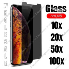 Privacy Screen Protector Tempered Glass Lot For iPhone 16 15 14 13 12 11 XR 8 7