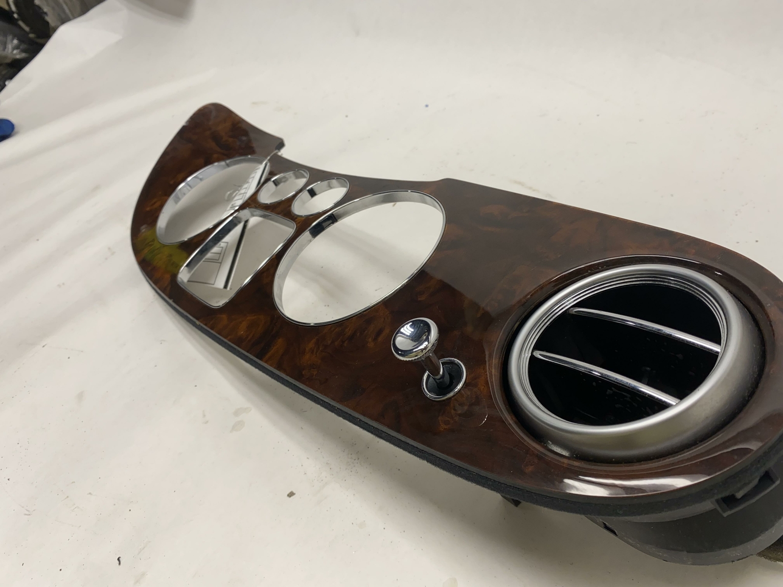 2005-2006 BENTLEY CONTINENTAL DASHBOARD SPEEDOMETER TRIM BEZEL WOOD OEM
