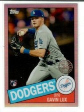 GAVIN LUX 2020 Topps Chrome Baseball REFRACTOR RC 1985 35TH ANNIVERSARY DODGERS 