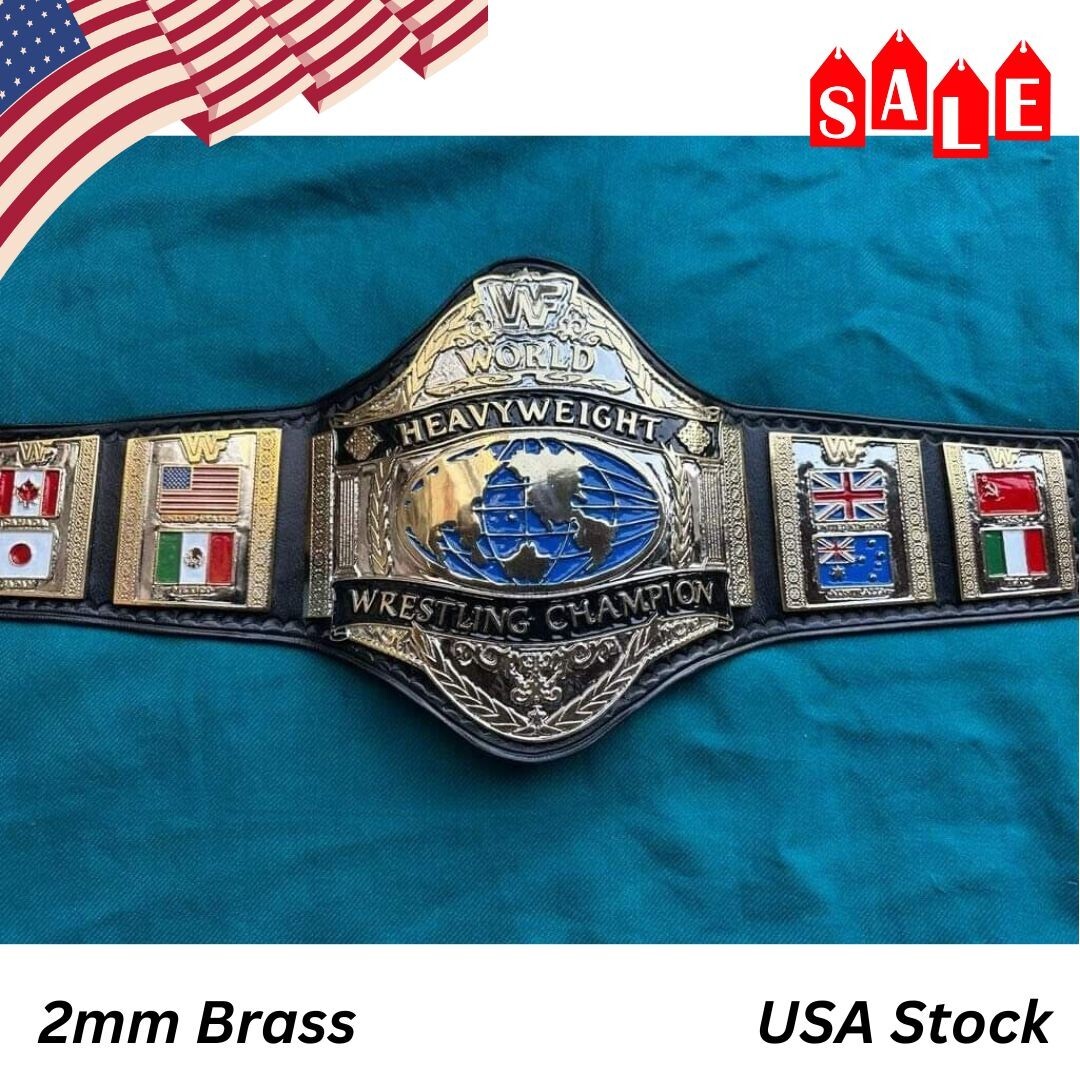 Hulk Hogan 86 World Heavyweight Wrestling Championship Replica Belt 2mm Brass US
