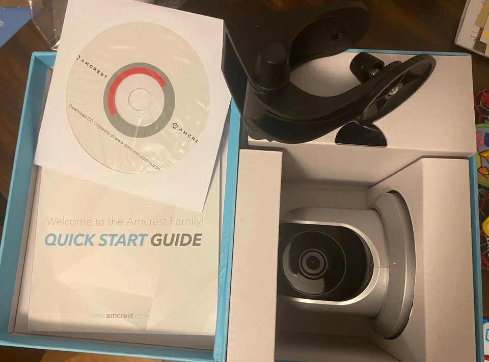 Amcrest Indoor Wireless HD 720p IP Camera IPM-721S Silver Tilt Pan Speaker New - Image 3 of 4