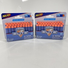 Lot Of 2 30 Nerf N-Strike Elite Blaster Blue Ammo Bullets Dart Refill Foam New
