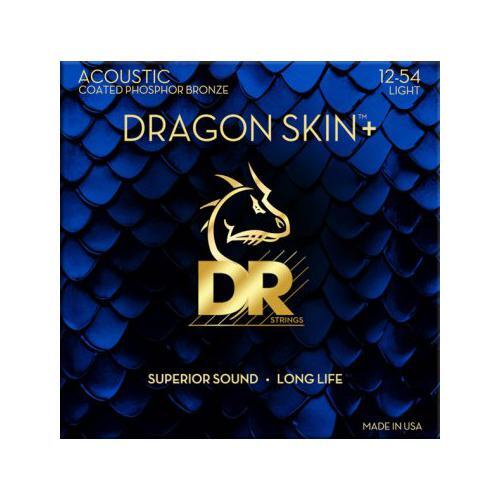 Cuerdas de guitarra acústica DR Dragon Skin + cuerdas recubiertas de bronce 80/20 - 12-54 - Imagen 1 de 1
