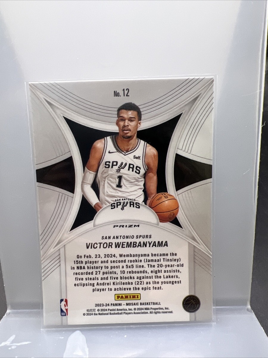Victor Wembanyama #12 RC (Mosaic) - 2023 Panini Mosaic Epic