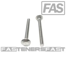 (20) 1/4-20x2-1/2 Carriage Bolts Stainless Steel 18-8 (20 PCS)Fast Free Shipping