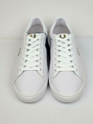 Fred Perry Spencer 'White' Leather New (US8) B8250 limited