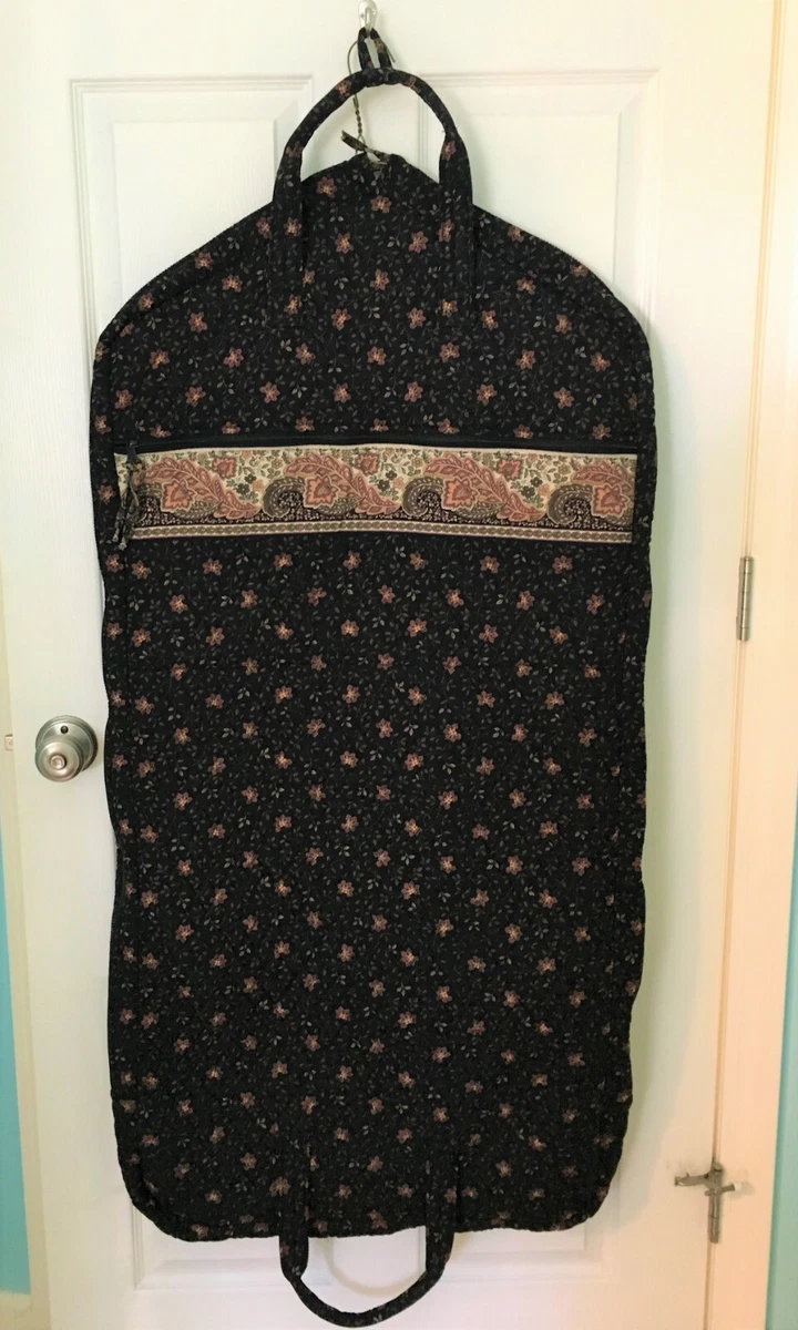 VERA BRADLEY Houndtooth Brown Short Garment Bag Handles Zip