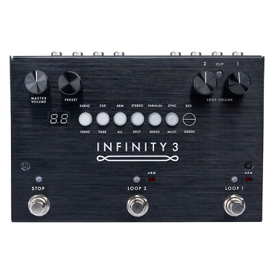 Open Box Pigtronix SPL Infinity 3 Stereo Double Looper Guitar Effects Pedal