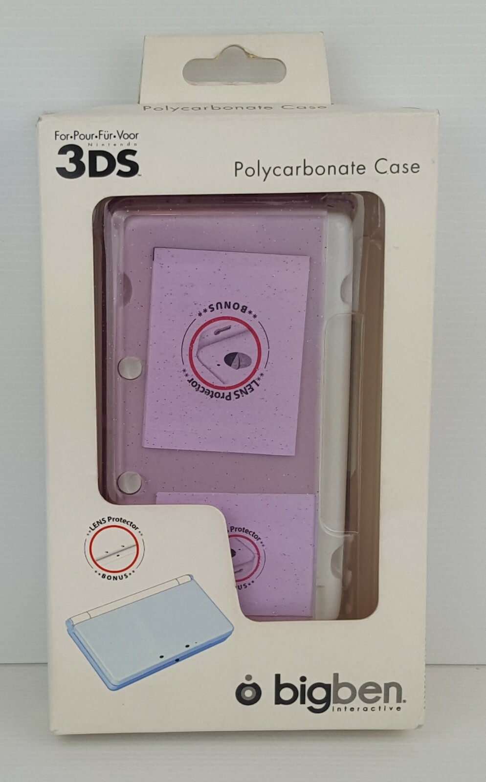 BIG BEN COMPATIBILE NINTENDO 3DS POLYCARBONATE CASE - NUOVO SEALED