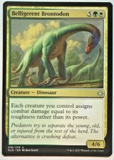 MTG Belligerent Brontodon Ixalan 218/279 Regular Uncommon