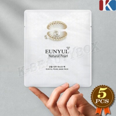 EUNYUL Natural Pearl Mask Pack 30ml x 5pcs Moisturizing Facial Mask Sheets NEU